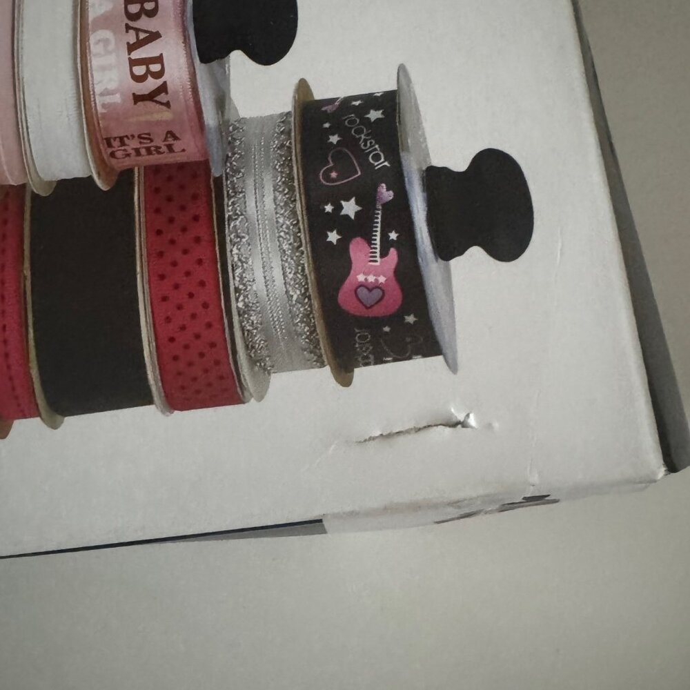 New Offray Ribbon Carousel Ribbon Holder New with Box Damage - Picture 5 of 14